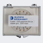 5 pack: CVD Graphene TEM Grid on Copper 2000 support